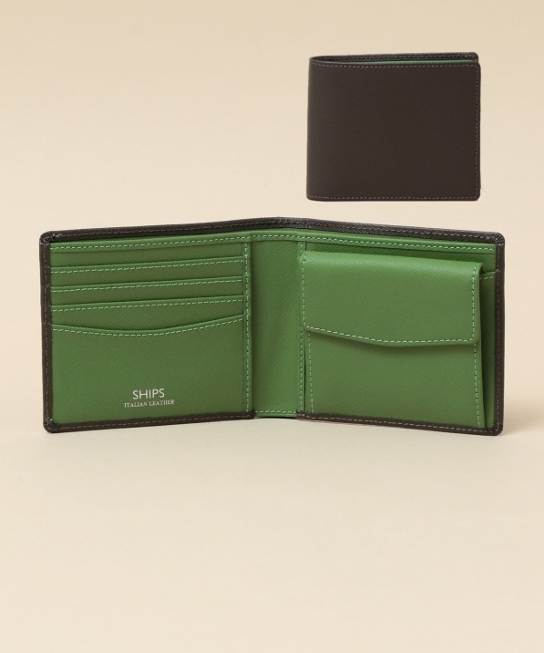 SHIPS: 【SAFFIANO LEATHER】 2トーン 2つ折 ウォレット （財布 ...