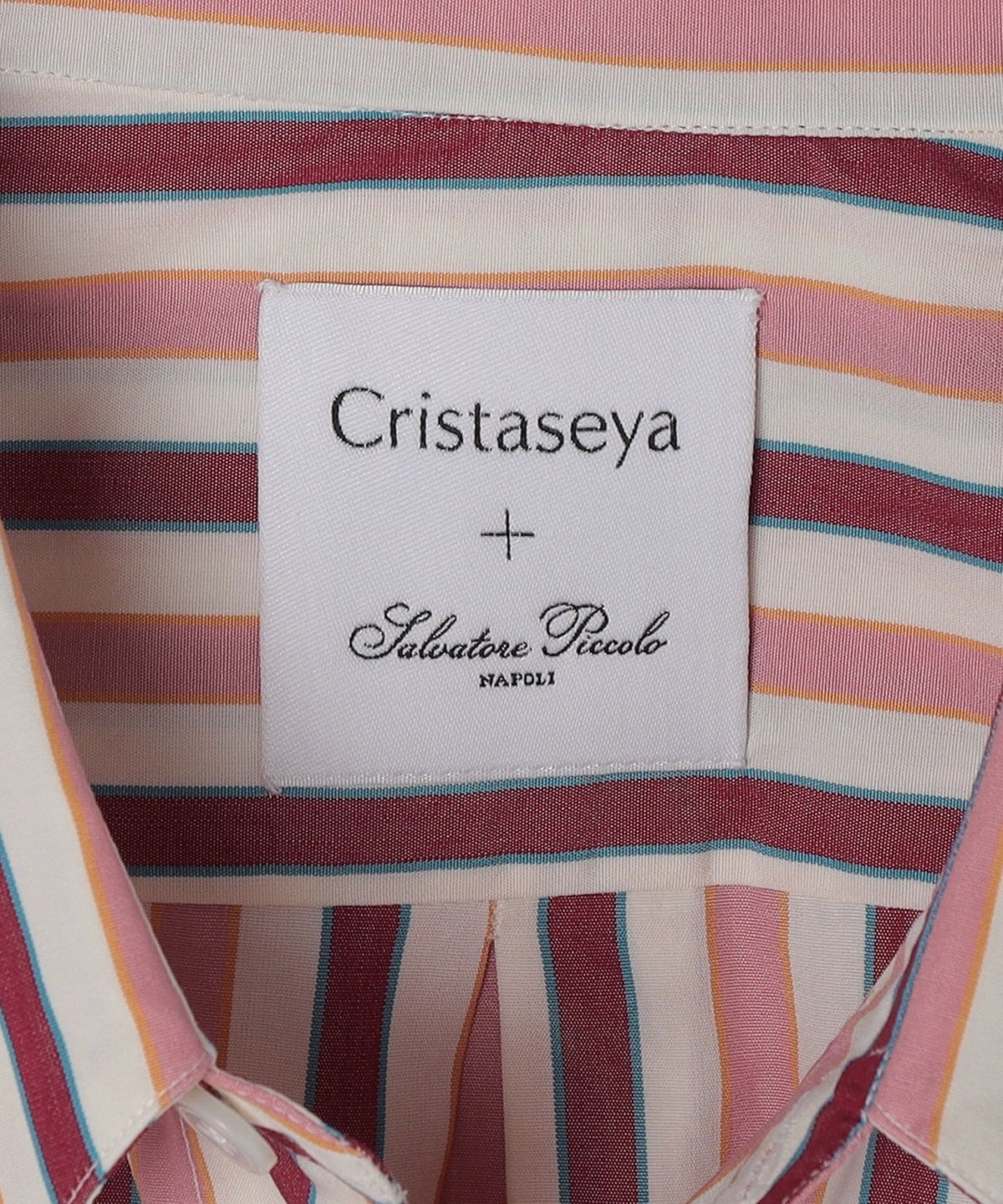 Cristaseya: CLASSIC COLLAR STRIPE SHIRT: シャツ/ブラウス