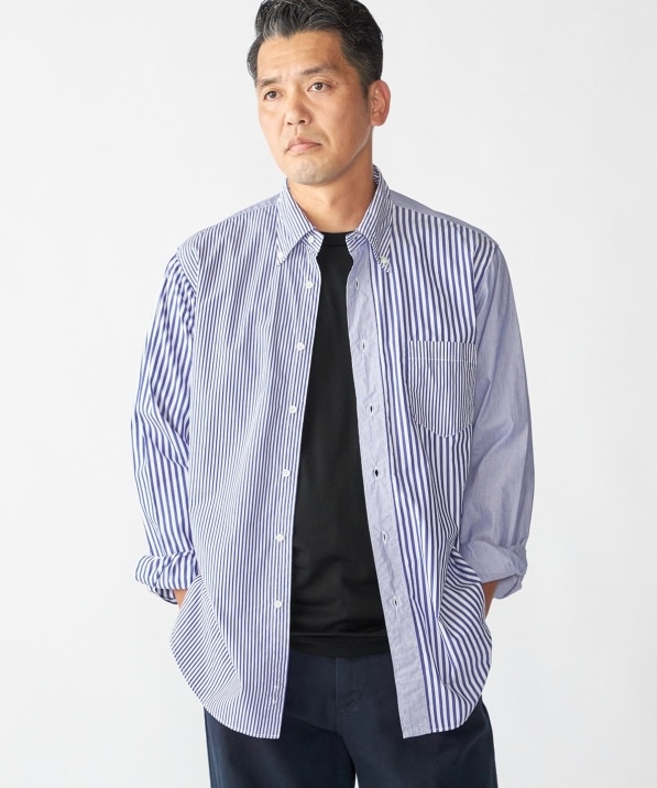 Lサイズ！ENGINEERED GARMENTS マルチカラーストライプシャツ（D  