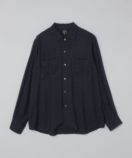 NEEDLES: ONE-UP SHIRT DIAMOND MESH JACQUARD