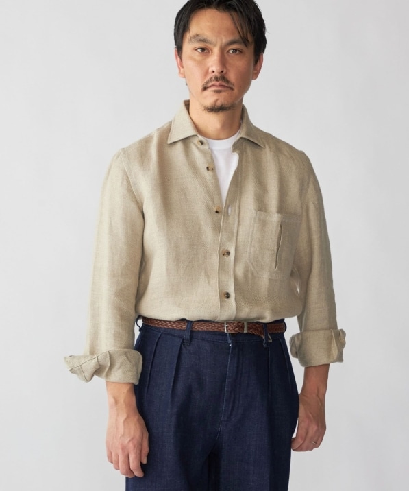 Errico Formicola: GIANNI リネン ヘリンボーン シャツ| SHIPS 公式サイト Errico Formicola: GIANNI リネン ヘリンボーン シャツ| SHIPS 公式サイト