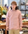 SHIPS: SOLOTEX(R) サフィラン リネン ハイブリッド レギュラーカラーシャツ ピンク