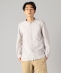 SHIPS: japan quality ポプリン ワッシャー加工 バンドカラーシャツ