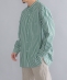 ySHIPSʒzCristaseya: cotton green striped mao shirt
