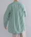 【SHIPS別注】Cristaseya: cotton green striped mao shirt