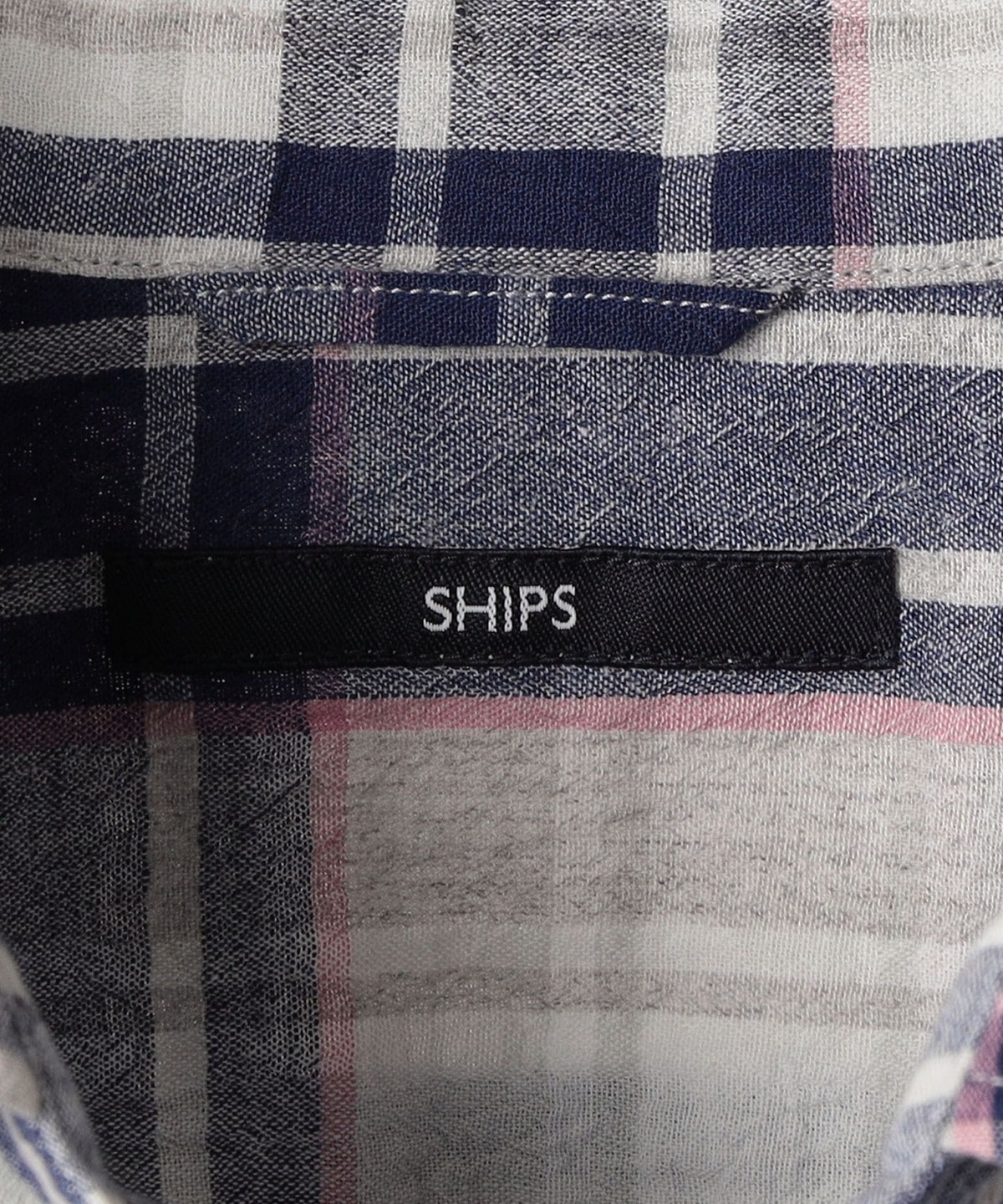 SHIPS: japan quality スペック染め チェック レギュラーカラー シャツ