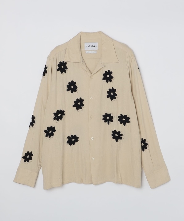 NOMA t.d. Floral Hand Embroidery Shirt | guardline.kz