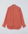WYTHE NEW YORK: LYOCEL/G PEARLSNAP SHIRT ���b�h�n