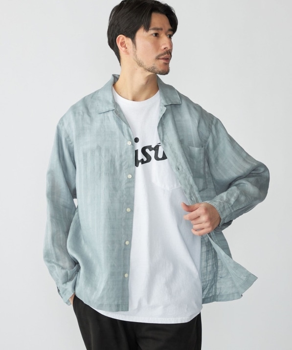 SHIPS: ラミー ドビー ウィークエンド ロングスリーブ シャツ｜ SHIPS