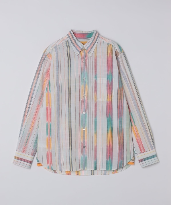 ORIGINAL MADRAS TRADING COMPANY: MULTI STRIPE BD SHIRT｜ SHIPS
