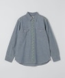 WYTHE NEW YORK: EMBROIDERED CHAMBRAY WORK SHIRT �u���[