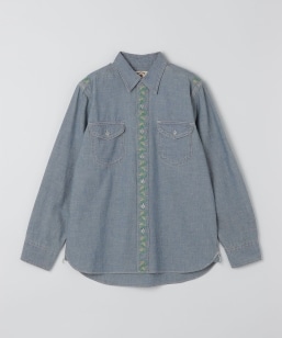 WYTHE NEW YORK: EMBROIDERED CHAMBRAY WORK SHIRT