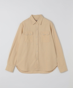WYTHE NEW YORK: TICKWEAVE PEARLSNAP SHIRT