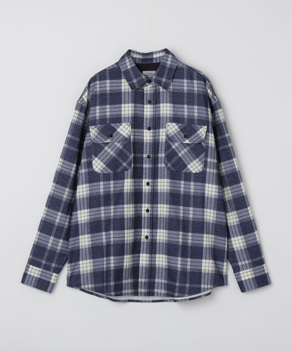 tone: PRINTED FLANNEL CHECK SHIRT