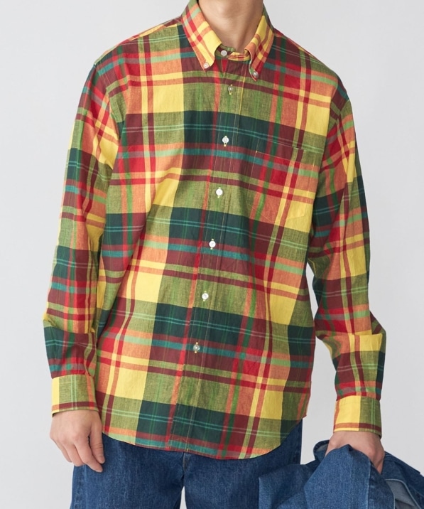 SHIPS: AUTHENTIC マドラスチェック ボタンダウン シャツ｜ SHIPS 公式