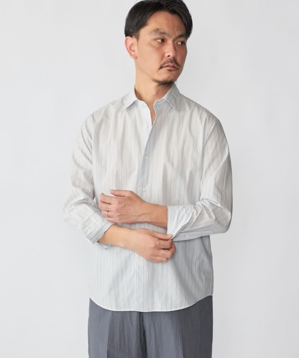 SHIPS: スムース テックス ワイドカラー シャツ｜ SHIPS 公式サイト