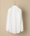 SHIPS:【テレワーク対応可能】CANCLINI社製生地 ドビーストライプ イタリアン ワイドカラー ホワイト シャツ