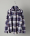 SHIPS: 播州織 フェザー チェック レギュラーカラー ネルシャツ 22FW