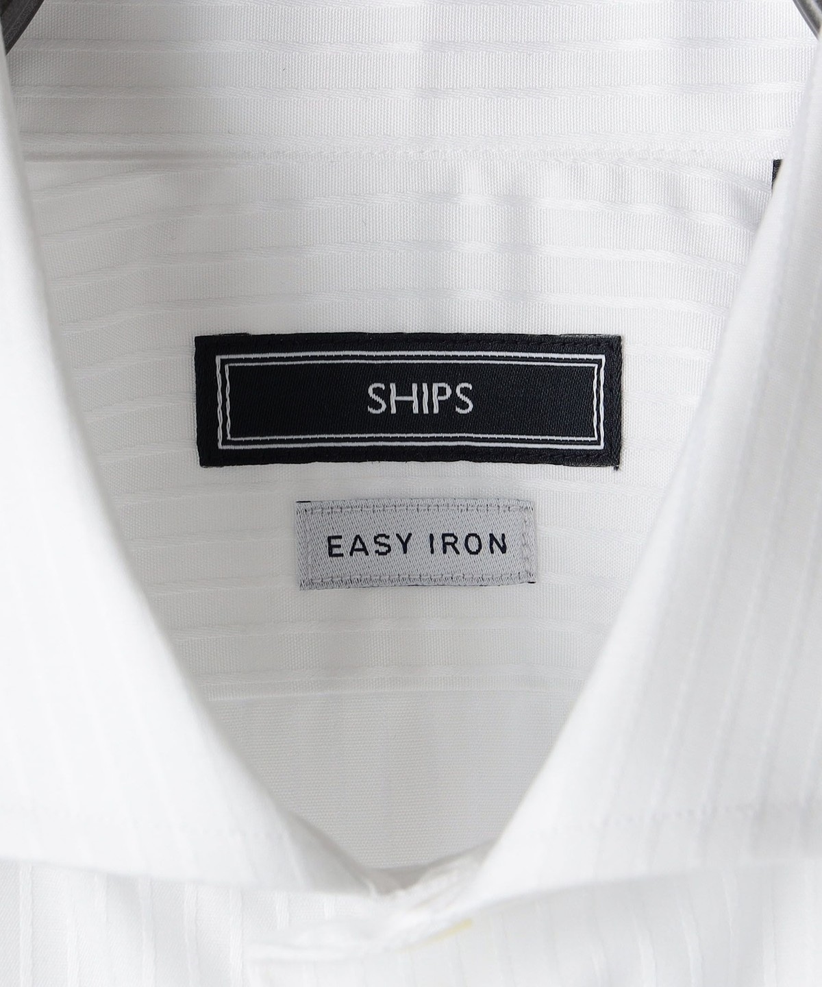 SHIPS: イージーアイロン ホリゾンタルカラー ドビーストライプ シャツ ...
