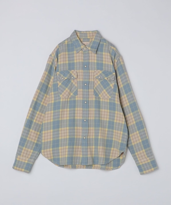 WYTHE NEW YORK ワイス ニューヨーク ネルシャツ WYTHE NEW YORK: Washed Flannel Pearlsnap Shirt｜ SHIPS 公式サイト