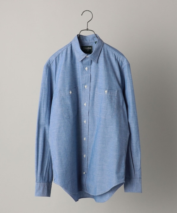 Gitman Vintage: シャンブレー Wポケット レギュラーカラーシャツ 
