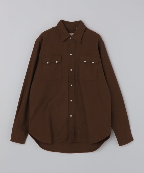 WYTHE NEW YORK: MOLESKIN PEARLSNAP SHIRT