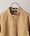 【Begin9月号掲載】【SHIPS別注】IKE BEHAR: アメリカ製 コットン/和紙 バンドカラー シャツ