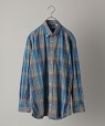 GITMAN BROS.: ARCHIVE マドラスチェック ボタンダウンシャツ ブルー
