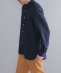 【SHIPS別注】IKE BEHAR: コットン/美濃和紙 オックスフォード バンドカラーシャツ
