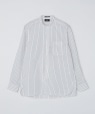 【SHIPS別注】IKE BEHAR: ハイカウント バンドカラーシャツ ホワイト