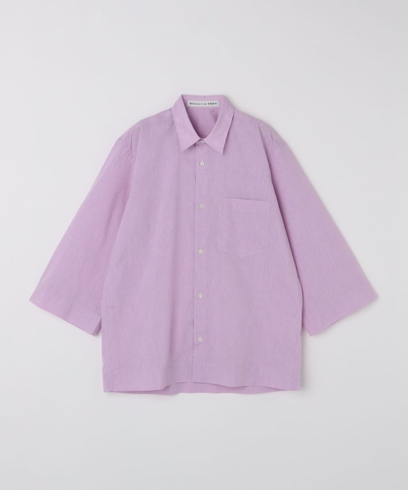 BATEAUX DE SHIPS: レギュラーカラー ソリッド 8分袖 シャツ｜ SHIPS