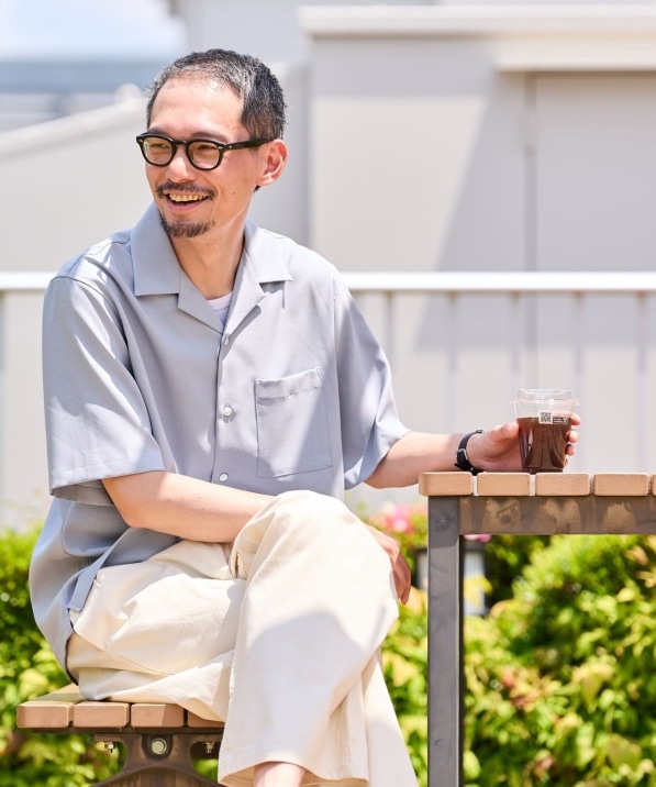 SHIPS: 〈MADE IN JAPAN〉Reflax(R) 5スリーブ オープンカラー シャツ