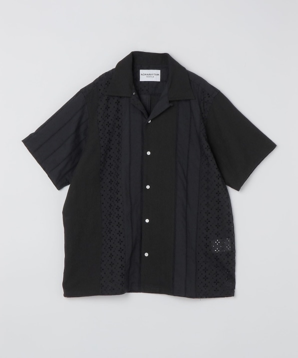 NOMARHYTHM TEXTILE: LACE PATCHWORK SHIRT