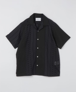 NOMARHYTHM TEXTILE: LACE PATCHWORK SHIRT