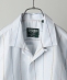 Gitman Vintage: ストライプ ショートスリーブ キャンプカラーシャツ