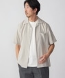 SHIPS: MADE IN JAPAN ドライタッチ オープンカラーシャツ 23SS ライトグレー