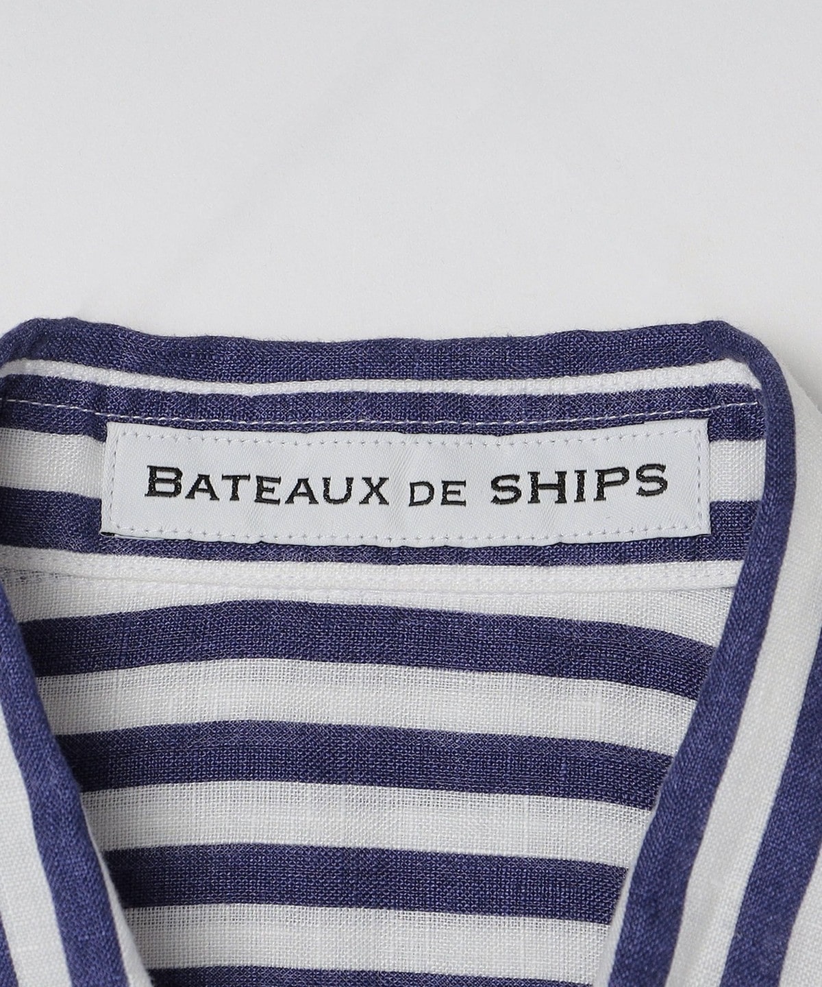 BATEAUX DE SHIPS: リネン レギュラーカラーシャツ ショートスリーブ