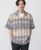 BENCH MARKING SHIRT: ヴィンテージライク チェック オープンカラーシャツ