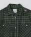 ROA: AAIR FLOWEAVE PRINTED CHECK SHORT SLEEVE SHIRT