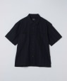 IKE BEHAR: USA DOBBY ST OVER SHIRT �u���b�N