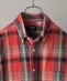 GITMAN BROS.: コットン/リネン マドラスチェック ショートスリーブ ボタンダウンシャツ