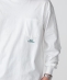 *SHIPS: STYLISH STANDARD ミニロゴ 刺繍 ポケット ロングスリーブ Tシャツ