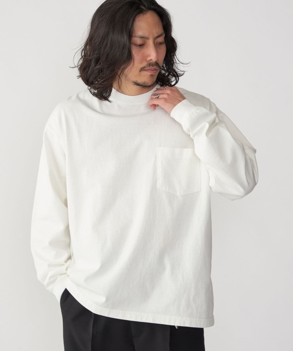 SHIPS: COTTON USA ポケット 長袖 Tシャツ ロンT: Tシャツ/カットソー 