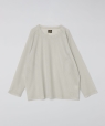 NEEDLES: L/S U-NECK TEE GEOMETRIC RASCHEL ���C�g�O���[