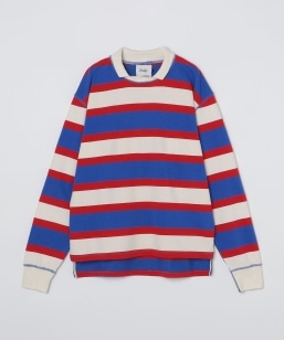 Drake's: MOCK STRIPE RUGBY SHIRT