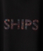 【WEB限定】SHIPS: フラワー柄 SHIPS ロゴ ユニセックス クルーネック スウェット （トレーナー）