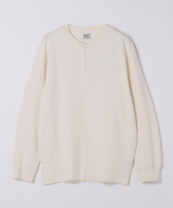 AUTHENTIC: ミリタリー ジャカード ヘンリーネック サーマル｜ SHIPS
