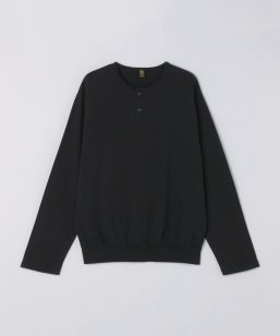 BATONER: BLOWSING HENRY NECK LONG SLEEVE T-SHIRT