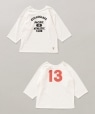 *【SHIPS別注】Collegiate Pacific: 2WAY カレッジプリント フットボール Tシャツ ホワイト