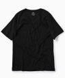 SC: アメリカンシーアイランドコットン Vネック Tシャツ ブラック